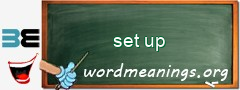 WordMeaning blackboard for set up